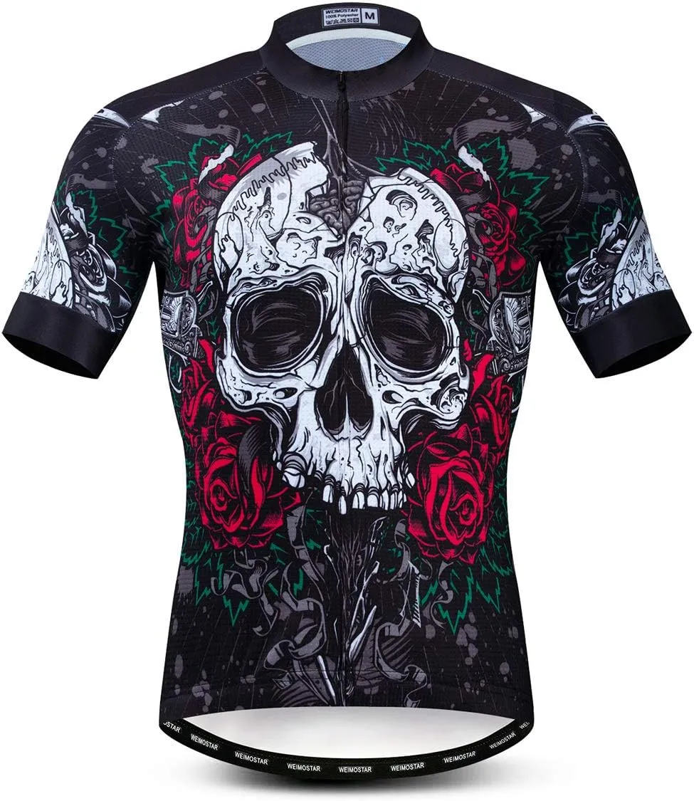 Cycling Jersey Men, Short Sleeve Bike Shirts Biking Clothse Bicycle Tops - Breathable Quick Dry, S-3XL