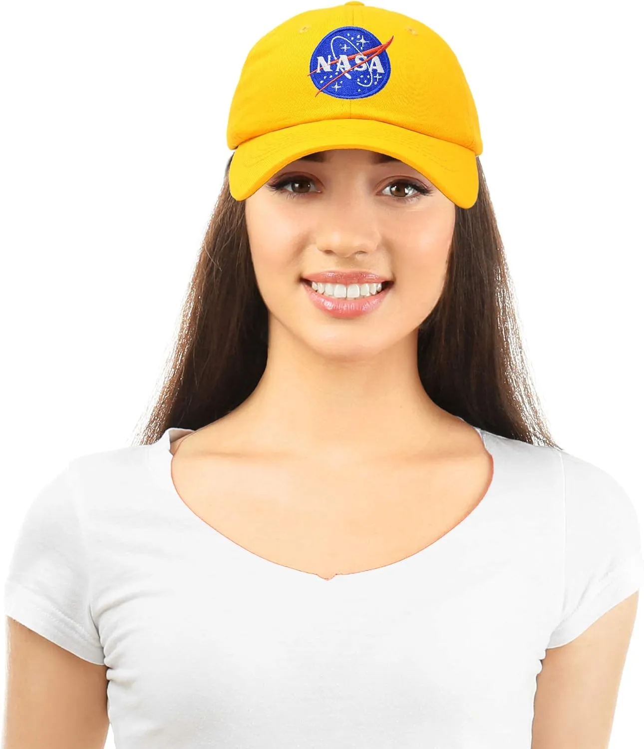 DALIX NASA Embroidered Mens Womens Cotton Dad Hat Baseball Cap Adjustable
