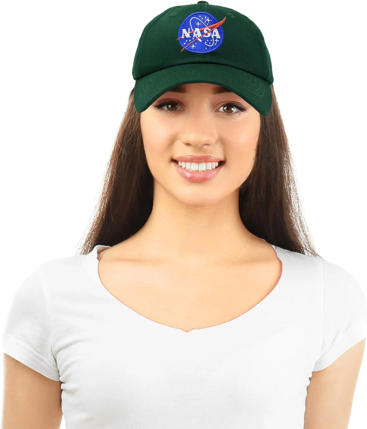 DALIX NASA Embroidered Mens Womens Cotton Dad Hat Baseball Cap Adjustable
