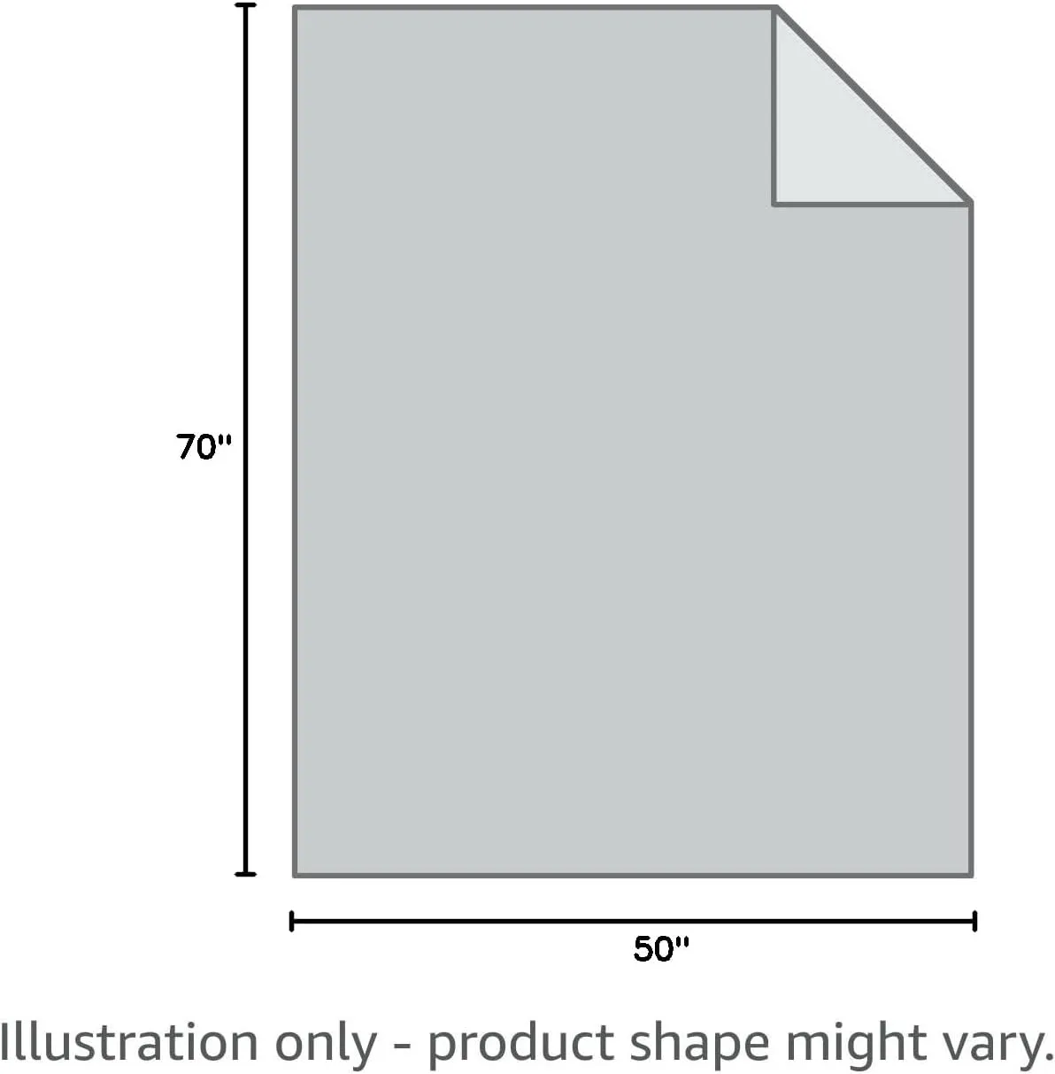 Degrees of Comfort Cooling Lightweight Summer Blankets, Thin Breathable Cooling Blanket for Bed Couch Sofa, Keep Body Cool for Hot Flashes (Grey, 50"x70")