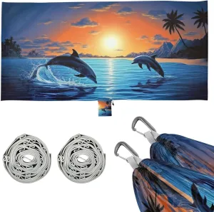 Dolphin Camping Hammock, Single Portable Hammocks with Tree Straps & Attached Carry Bag, 330Lbs Capacity Perfect for Outside Indoor Hiking Beach Backpack Travel