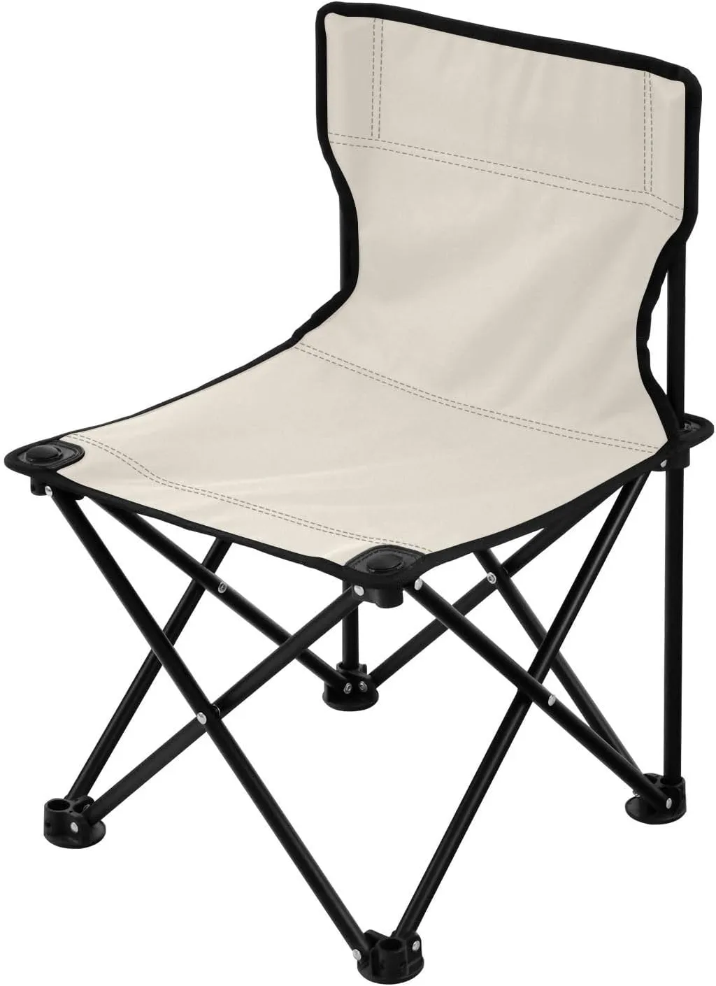 DOMIKING Beige Kids' Portable Camping Chairs for Outdoor Lawn Chair with Carry Bag Folding Chair for Camping Picnic Beach