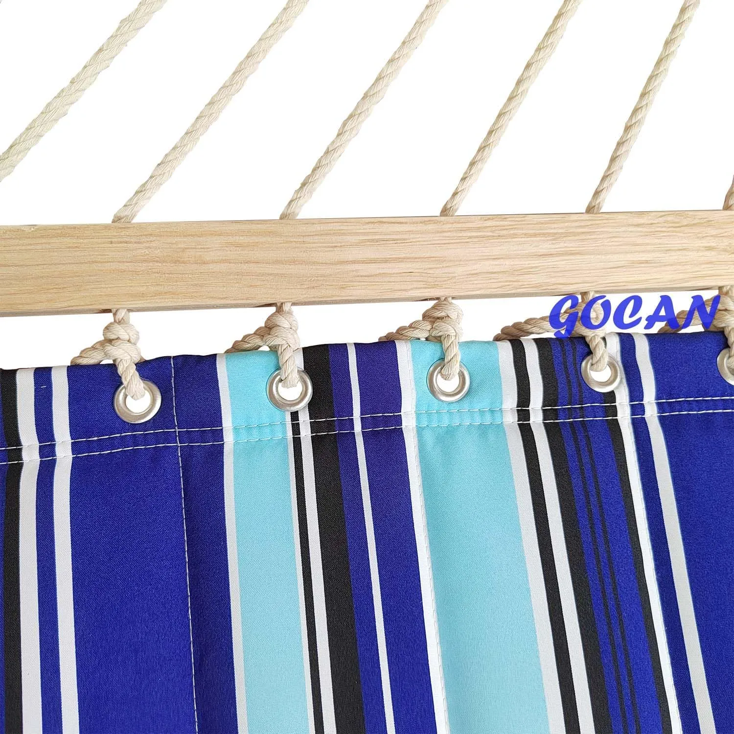 Double Hammock with Quilted Fabric and Spreader Bars,Longer and Sturdier,Quality Hammocks for Outdoor Indoor Patio Yard