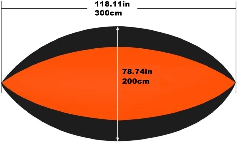 Double Hammock,mosquito Net Camping,Comfortable and Breathable, Easy to Carry, Made of Nylon, 118 Inches Long, Multi-scenario Hammock for Camping and Gardening(Black,300X200CM)