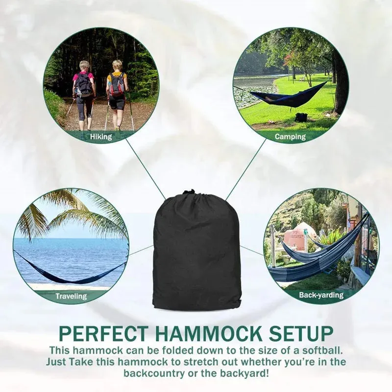Double Person outdoor Parachute Hammock & Straps