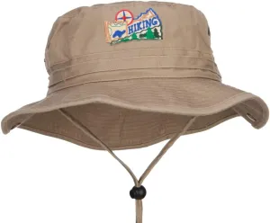 e4Hats.com Hiking Map Patched Washed Hunting Hat