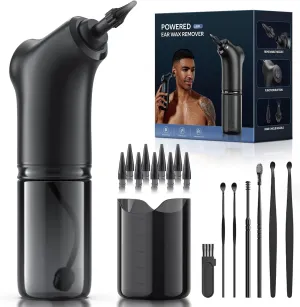 Ear Wax Removal - Electric Ear Cleaner - Ear Wax Removal Kit - Ear Cleaning Kit with 4 Pressure Settings - Ear Irrigation Kit Tool for Adults & Kids - Clean Ear Built Up Wax