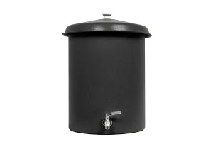 Ecofiltro 5.2 Gallon White Ceramic Water Purifier Dispenser with Activated Charcoal - Eco-Friendly for Home, Office, and Kitchen Decor. Gravity-Fed Countertop Water Filter System.