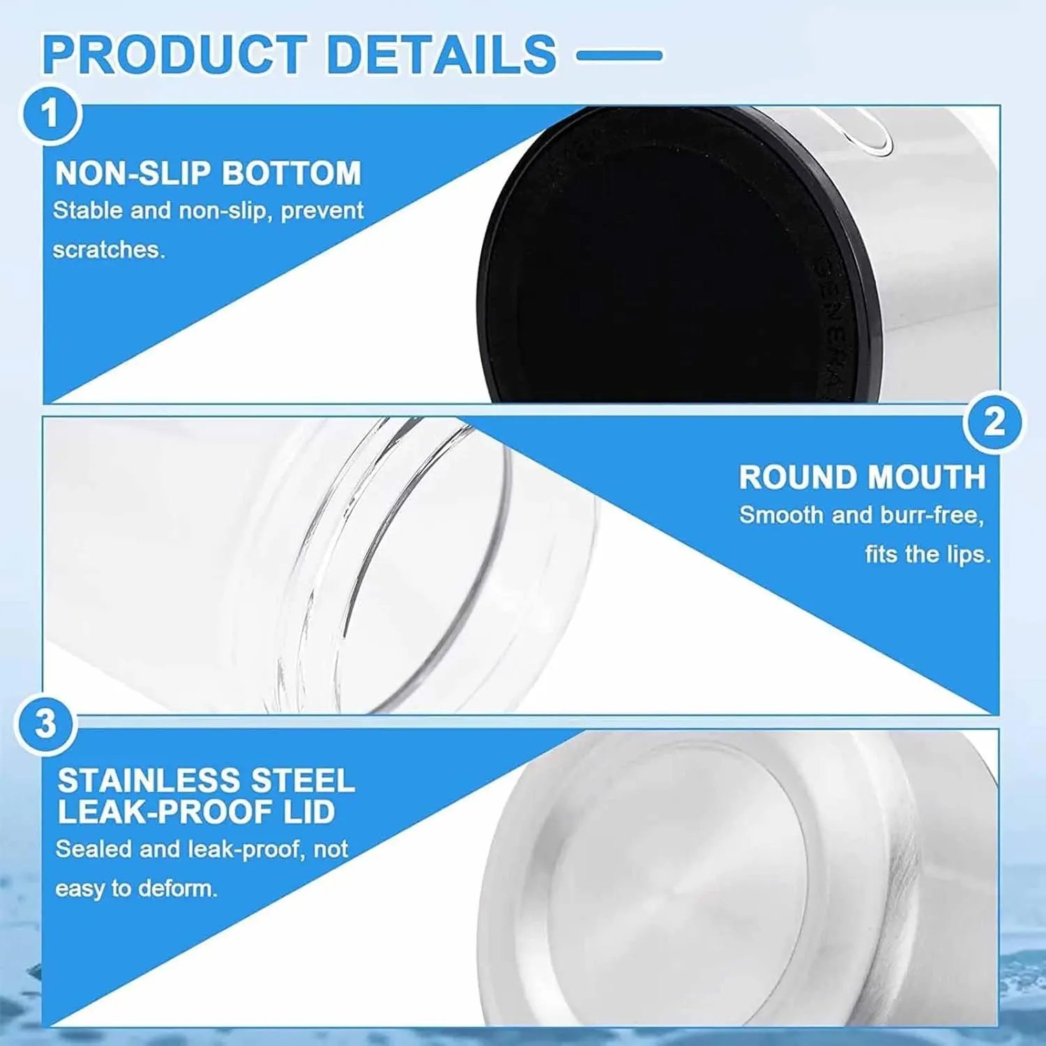 Electric Water Filter, Hydrogen Water Generator, 420ml Portable USB Hydrogen-Rich Water Ionizer Maker, Glass Bottle Anion Water Ionizer, H2 Healthy Smart Cup