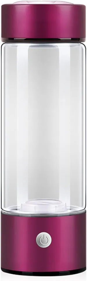 Electric Water Filter, Hydrogen Water Generator, 420ml Portable USB Hydrogen-Rich Water Ionizer Maker, Glass Bottle Anion Water Ionizer, H2 Healthy Smart Cup