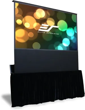 Elite Screens Kestrel Stage, 100-inch 16:9, Portable Stage Electric Floor-Rising Projection Projector Screen, FE100H-TC