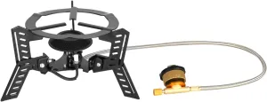 [Ellniges]Portable Camping Stove【4000W High Power】 Windproof Gas for Outdoor Cooking, Compact Folding Design, for Picnic and Camping【Easy Ignition】, Mini Butane Stove for 3-5 People