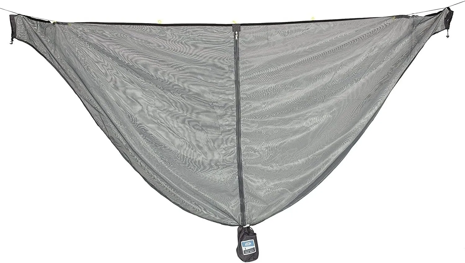 Equip Outdoors Hammock Mosquito Net with No-See Polyester Mesh 360-Degree Protection Camping Hammock, Travel Hammock, Portable Hammock Accessories Included, Camping Essentials (Grey)