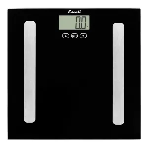 Escali Complete Health Body Composition Scale with Bioelectrical Impedance Analysis Technology, Measures Body Fat Percentage, Body Water, Lean Muscle and Total Bone Mass