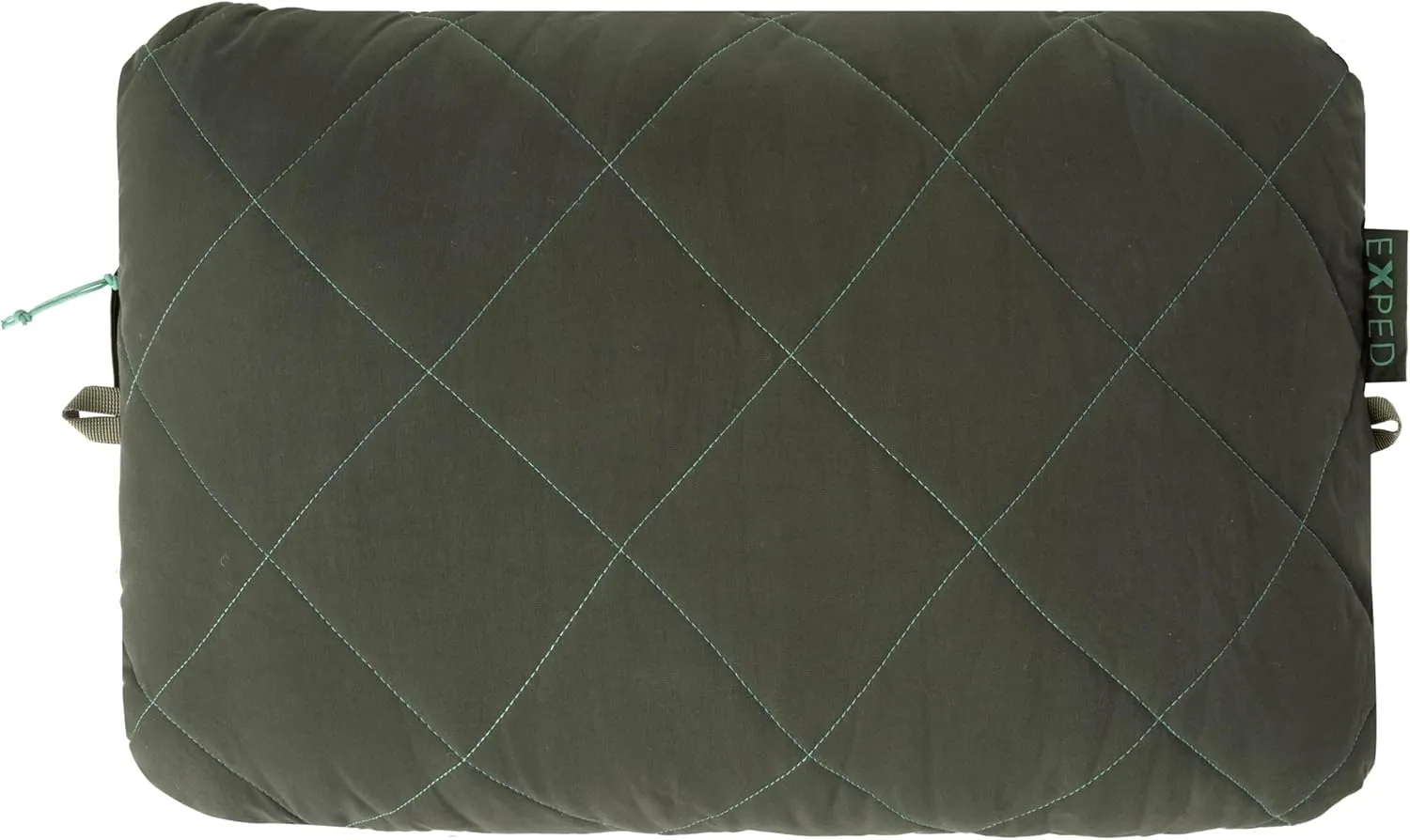 Exped LuxeWool Pillow - Premium Camping Pillow with Organic Cotton Case, Foam Chip Filling & Certified Wool Insulation, Moraine