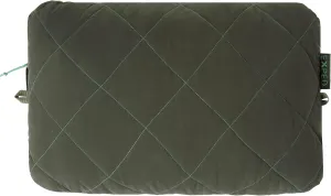 Exped LuxeWool Pillow - Premium Camping Pillow with Organic Cotton Case, Foam Chip Filling & Certified Wool Insulation, Moraine