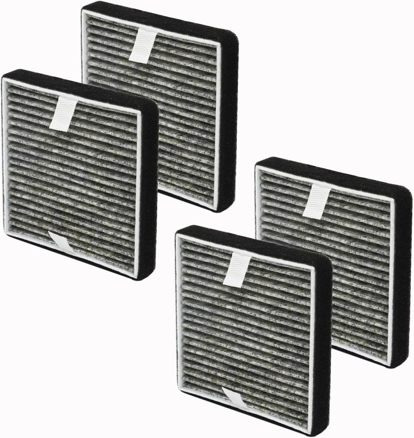 FHT150W Replacement Filter For Febreze OdorGrab Air Cleaner Purifier, 4 Pack H13 True Hepa with High-efficiency Activated Carbon