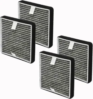 FHT150W Replacement Filter For Febreze OdorGrab Air Cleaner Purifier, 4 Pack H13 True Hepa with High-efficiency Activated Carbon