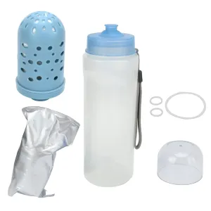 Filtered Water Bottle, Outdoor Portable Water Pot Sports Flask with Filter for Travel Hiking Backpacking Camping(White)