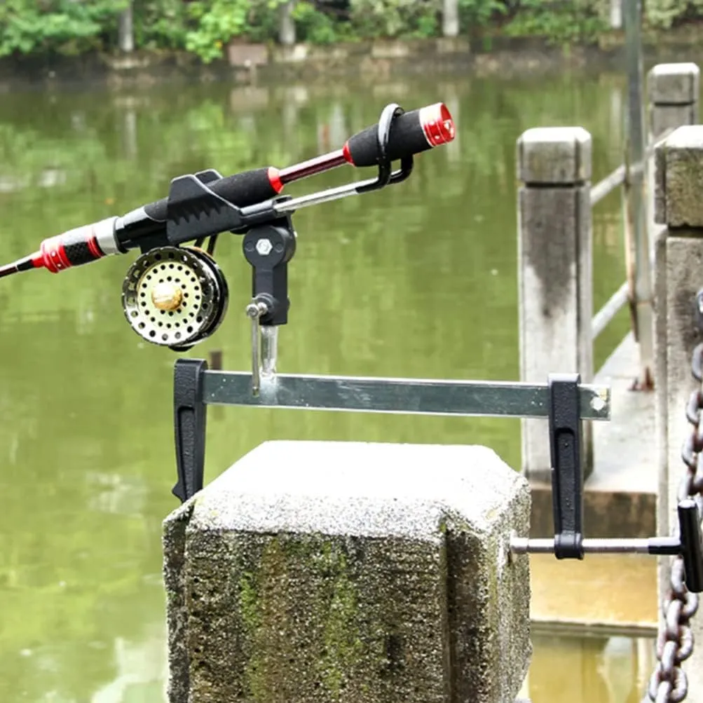 Fishing Rod Bracket Versatile Pole Stand Bank Boat Holder Portable Quick Setup Random Style