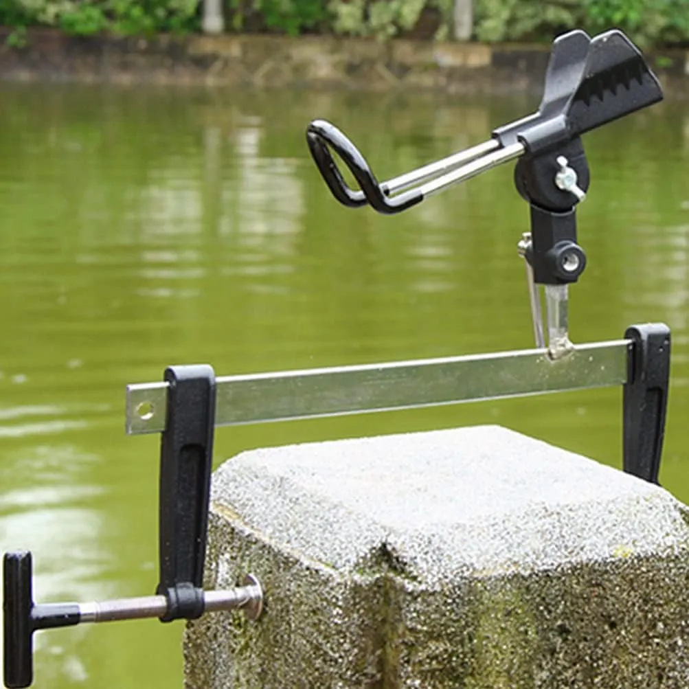 Fishing Rod Bracket Versatile Pole Stand Bank Boat Holder Portable Quick Setup Random Style