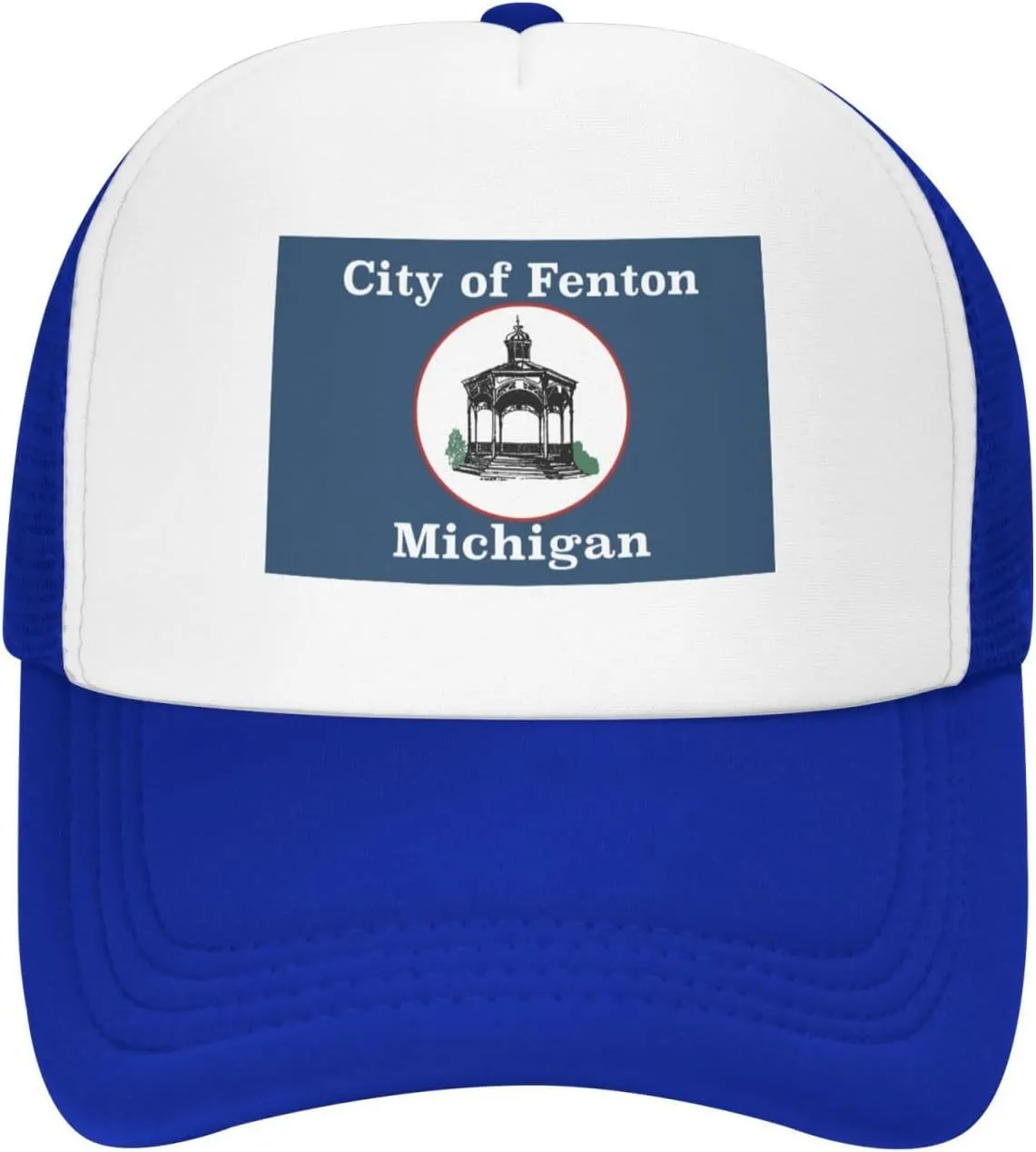Flag of Fenton, Michigan Baseball Cap for Men Women Adjustable Breathable Mesh Trucker Hat Unisex