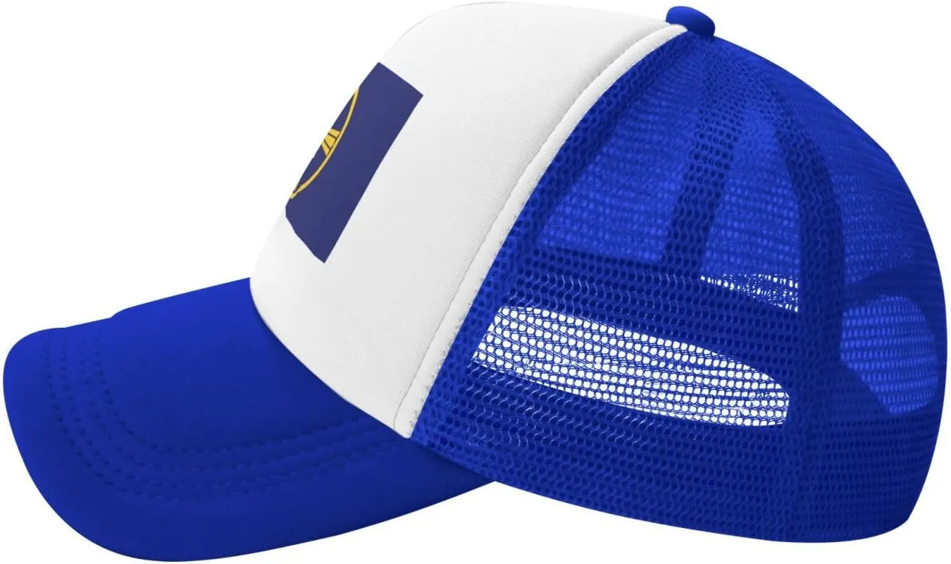Flag of Omaha, Nebraska Baseball Cap for Men Women Adjustable Breathable Mesh Trucker Hat Unisex