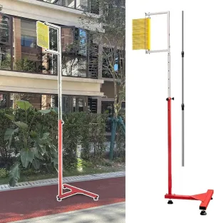 FLTRGO Outdoor Vertical Jump Tester Pole, Adjustable Height Heavy Duty Gym Vertical Jump Trainer, Kid Youth Adult Basketball Training Equipment