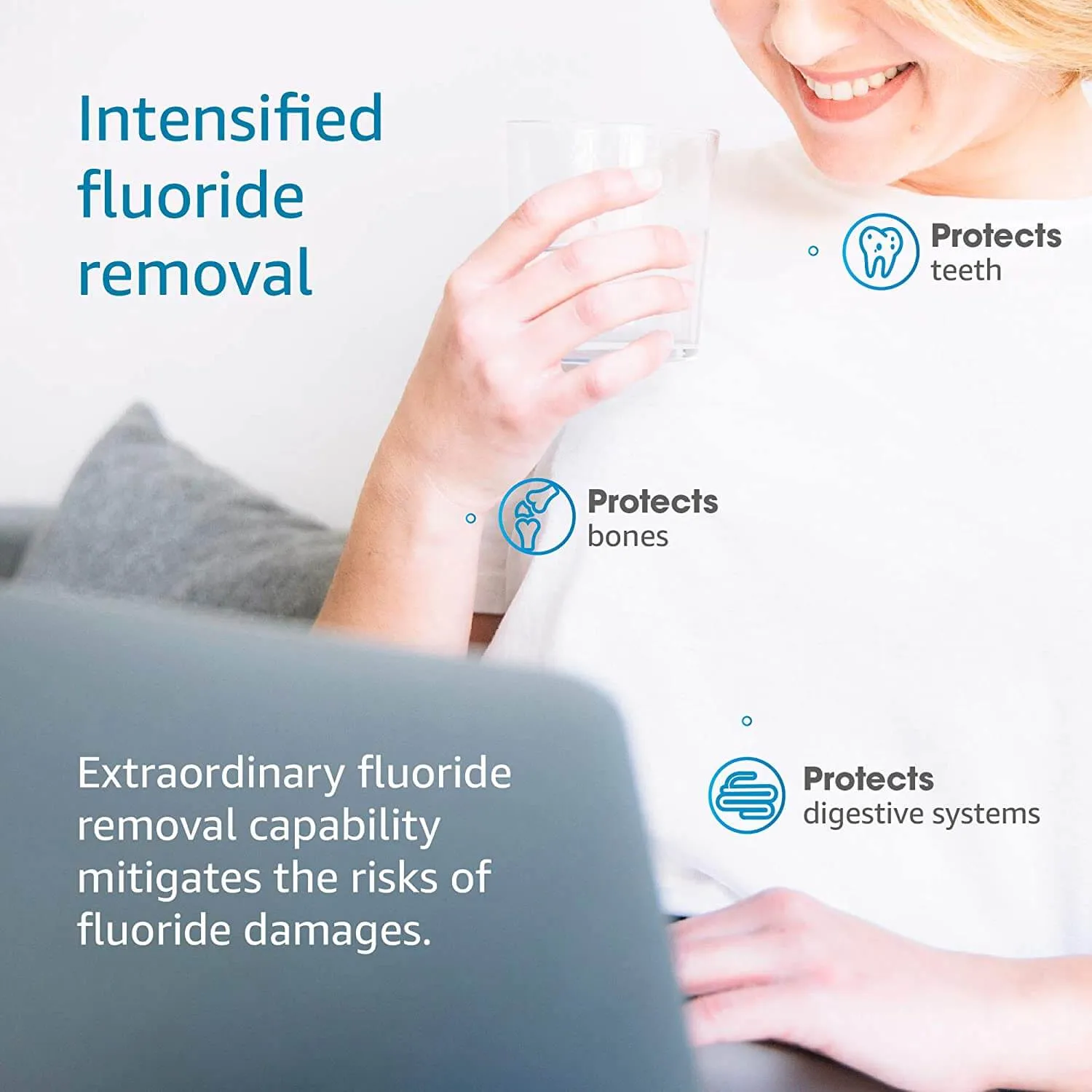 Fluoride Filter - PF-2 - Compatible With Gravity Filtration System