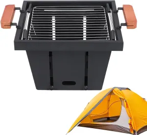 Folding BBQ Stove, Outdoor Burning Stove, Barbecue Stove Campfire Stand for Camping, Outdoor Burning Stove, Multipurpose Camp Fire Oven for Outdoor Camping, Family Reunion