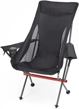 Folding Chair Camping Chair Folding Chair Portable Chair Outdoor Camping High Back Chair Portable Ultralight Seat Backpacking Chair with Soft Armrests for Hiking Camping Chairs for Adults