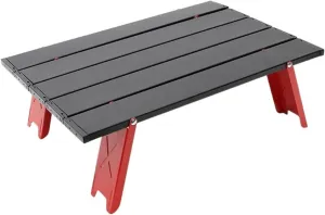 Folding Dining Table Ultralight Outdoor Camping Portable Table Foldable Mini for Tours Bea Tent Picnic Barbecue Tableware Folding Computer Desk (Color : Red)