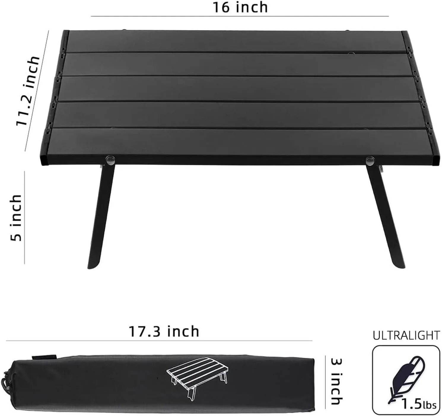 Folding Dining Table Ultralight Outdoor Camping Portable Table Foldable Mini for Tours Bea Tent Picnic Barbecue Tableware Folding Computer Desk (Color : Red)