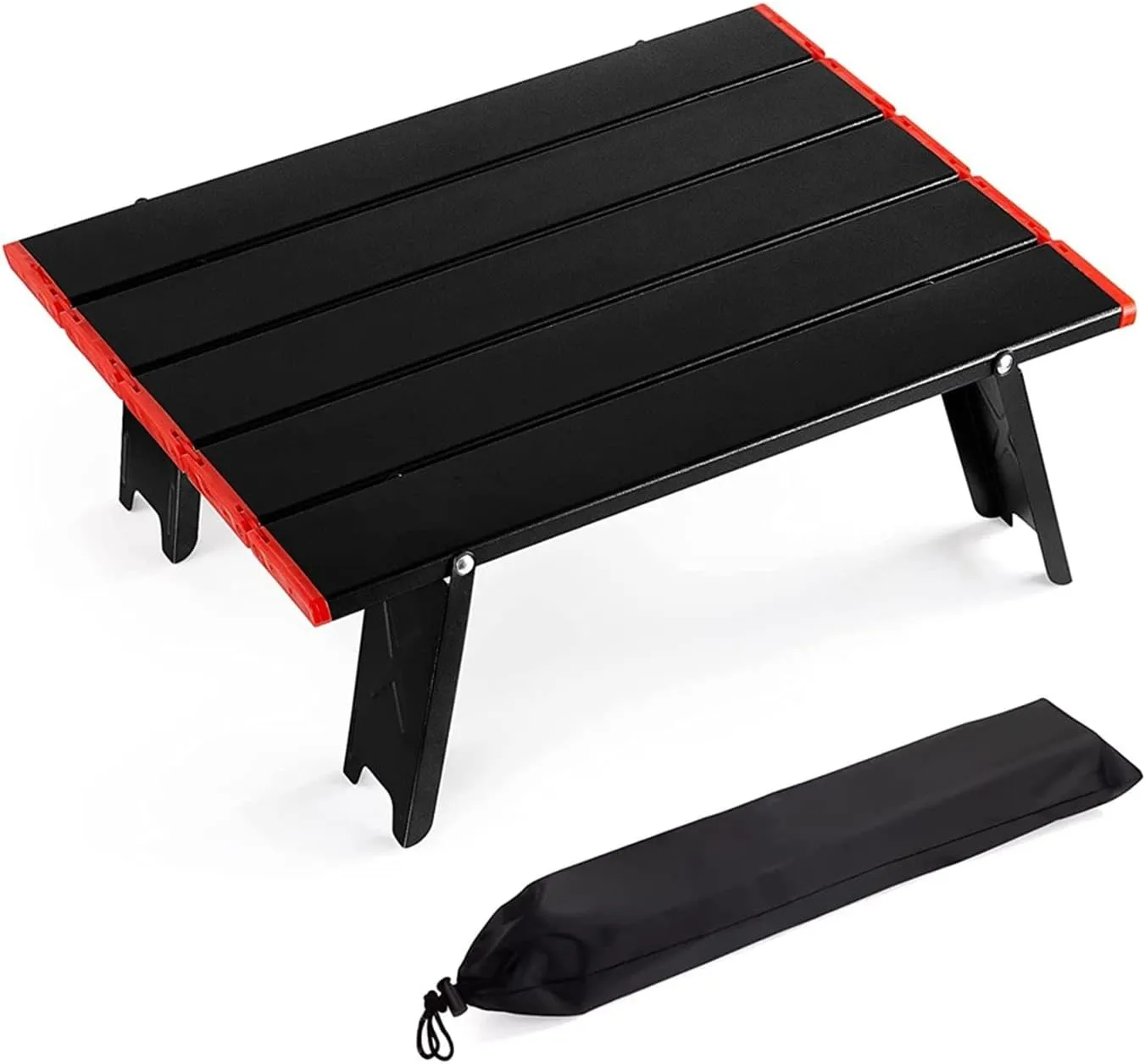 Folding Dining Table Ultralight Outdoor Camping Portable Table Foldable Mini for Tours Bea Tent Picnic Barbecue Tableware Folding Computer Desk (Color : Red)
