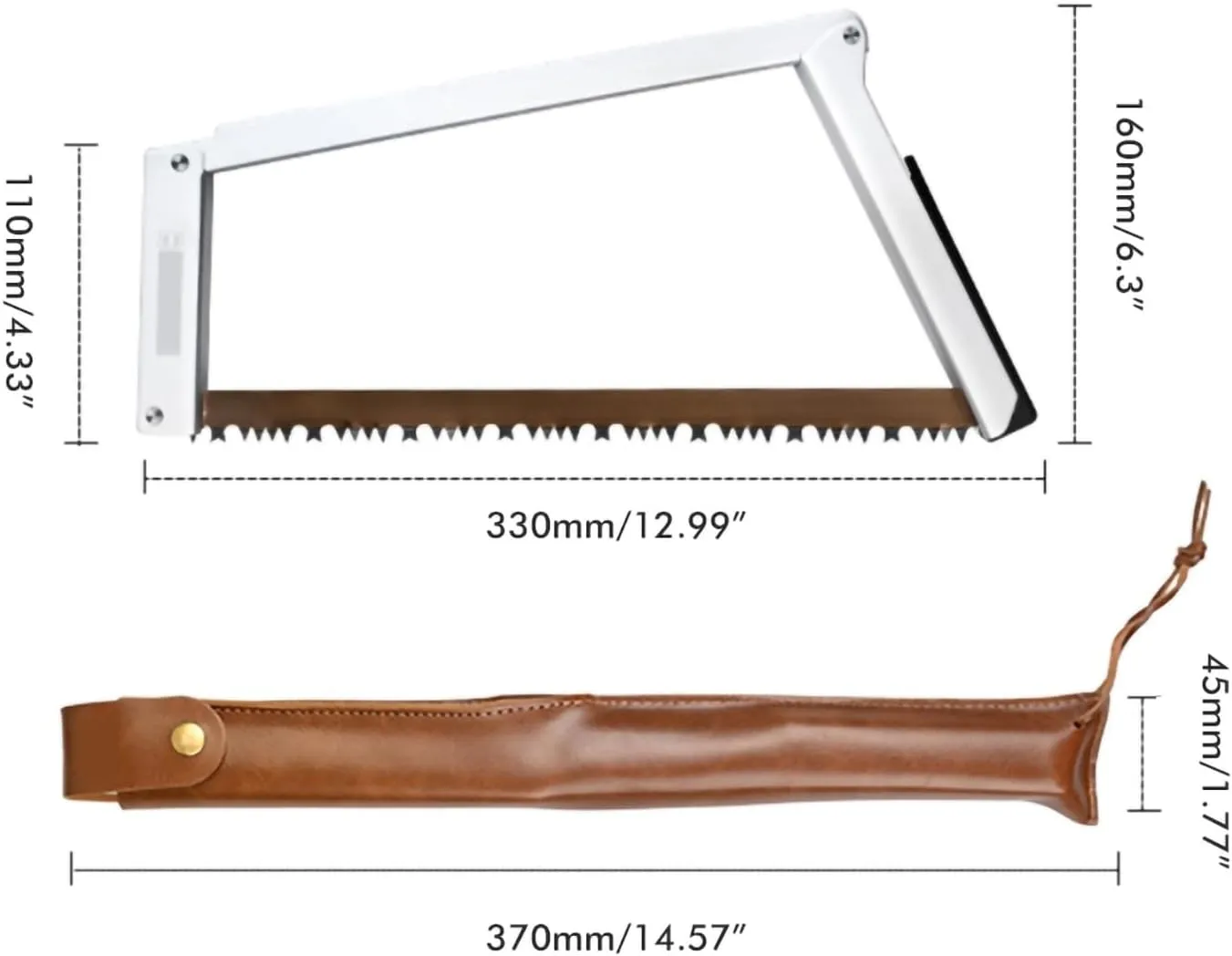 Folding Handsaw, Manganese Steel Hand Saws Portable Multifunctional Saw with Handle for Outdoor Camping Survival Woodworking (silver)