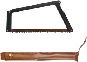 Folding Handsaw with Fish and Triangular Teeth, Portable Hand Saw for Wood Cutting, Outdoor Camping and Survival