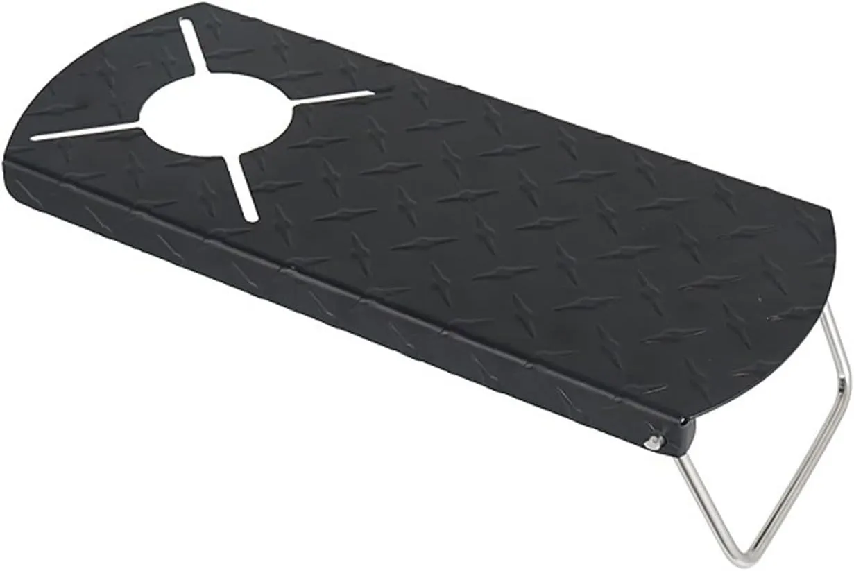 Folding Picnic Table with Gas Stove Portable Outdoor Camping Table with Insulated Surface