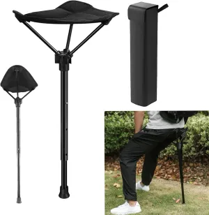 Folding Stool, Portable Retractable Folding Telescoping Foldable, Lightweight Yet More Sturdy for Fishing, Hiking Tours, BBQ, Parties, Outdoor Activities