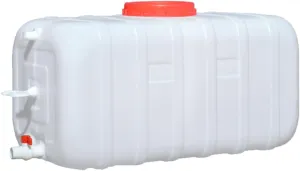 Food Grade Water Carrier 45L/75L/100L/200L Water Container Water Container with Faucet，Portable Water Storage Jug Perfect for Outdoors Camping Hiking Emergency(Size:75L/19.81gal)