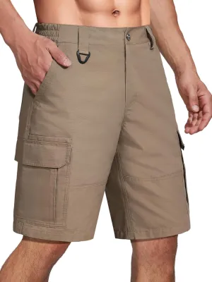 FREE SOLDIER Men's Hiking Cargo Shorts Water Resistant Quick Dry Lightweight Shorts for Hiking Cargo Casual with 8 Pockets