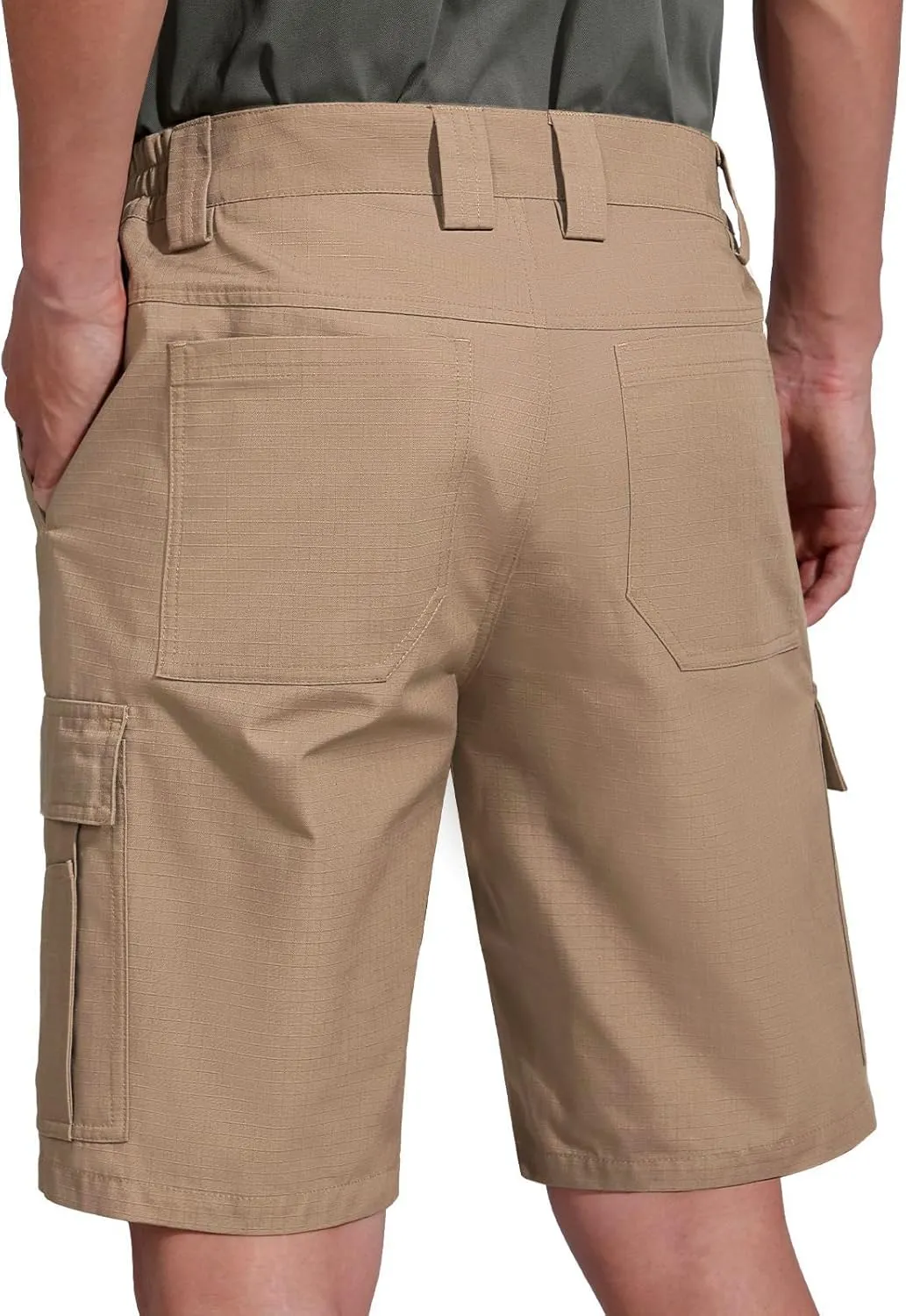 FREE SOLDIER Men's Hiking Cargo Shorts Water Resistant Quick Dry Lightweight Shorts for Hiking Cargo Casual with 8 Pockets