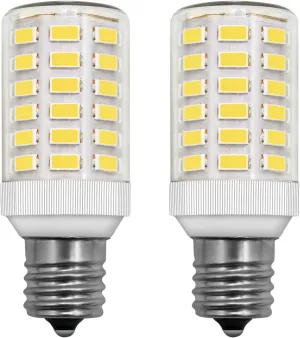 Frigidaire Freezer Light Bulb Replacement E17 Intermediate Base Compatible with Kenmore Refrigerator Replace 5304517886 KEI D28A KEL2811 KEI D28M Daylight White 5W Compact Bright Lighting, 2 Pack