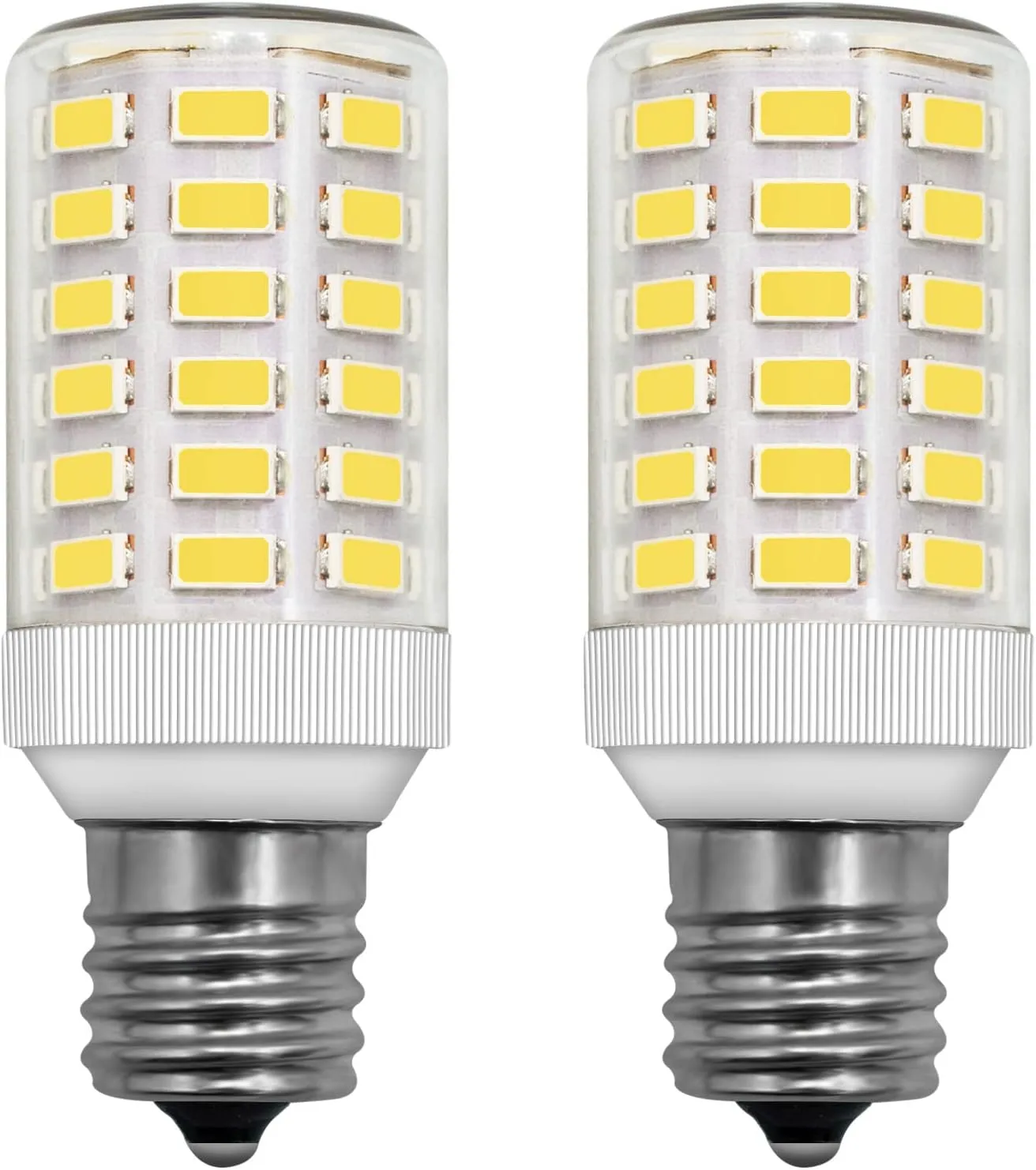 Frigidaire Freezer Light Bulb Replacement E17 Intermediate Base Compatible with Kenmore Refrigerator Replace 5304517886 KEI D28A KEL2811 KEI D28M Daylight White 5W Compact Bright Lighting, 2 Pack