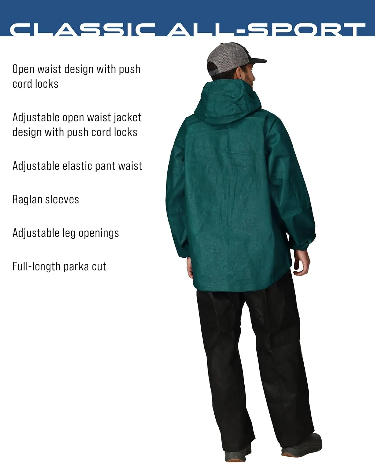 FROGG TOGGS Men's Classic All-Sport Waterproof Breathable Rain Suit
