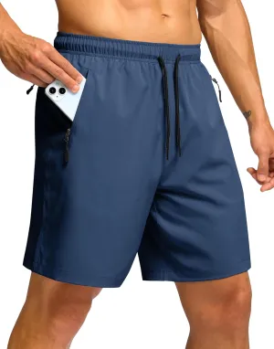 G Gradual Men's Hiking Shorts 7"/9" Lightweight Athletic Shorts for Men Quick Dry Stretch Casual Shorts with 3 Zipper Pockets