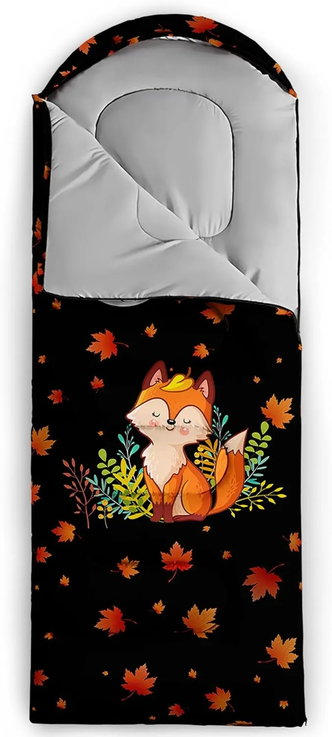 Galaxy Wolf Camping Sleeping Bags Warm & Cool Weather Waterproof Backpacking Blue Purple Starry Sky Sleeping Bag All Seasons Camping, for Adult Kids Boy Girls Camping Gear Equipment, Traveling