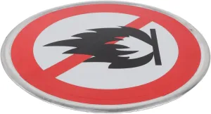 GANAZONO No Fires Permitted Sign Fire Prevention Warning Label for Private Hunting Camp Weatherproof Safety Sign for Forest Trails and Camping Sites High Visibility Reminder