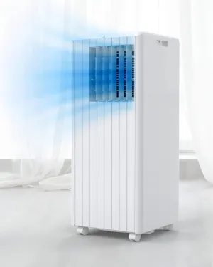 GAOMON 8,000 BTU Portable Air Conditioner, 4 Modes, 2 Wind Speeds, with Remote Control, Dehumidifier & 24 Hour Timer, Portable AC for Bedroom, Living Room, Home, Office, Studio Apartment