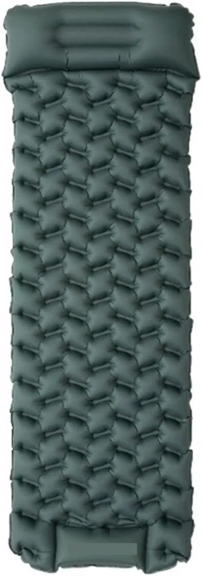 GaRcan Blackdeer Camping Sleeping Pad Inflatable Mattress Built-in Pump Rug with Pillow Backpacking Air Mattress Ultralight Hiking Mat (Green)
