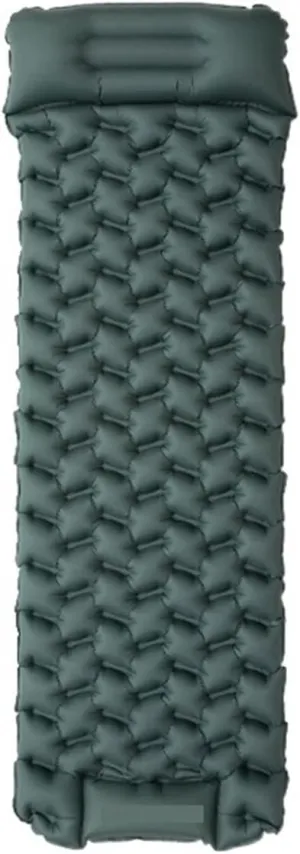 GaRcan Blackdeer Camping Sleeping Pad Inflatable Mattress Built-in Pump Rug with Pillow Backpacking Air Mattress Ultralight Hiking Mat (Green)